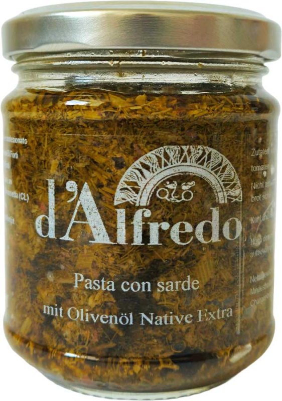 d´Alfredo Antipasti Di Forti - Pasta con Sarde mit Olivernöl 190 g